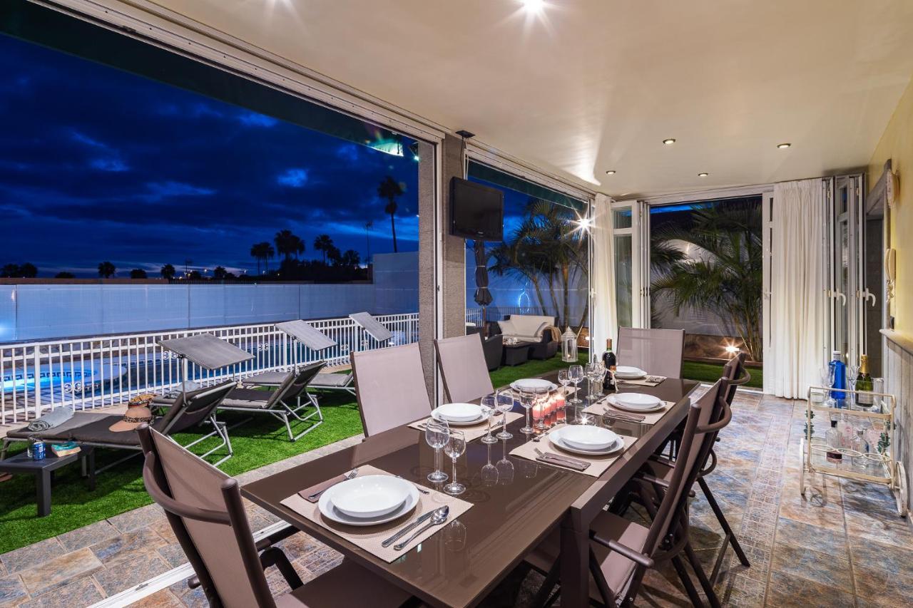 Villa Dalara Maspalomas, Private Pool And Jacuzzi มาสปาโลมาส ภายนอก รูปภาพ