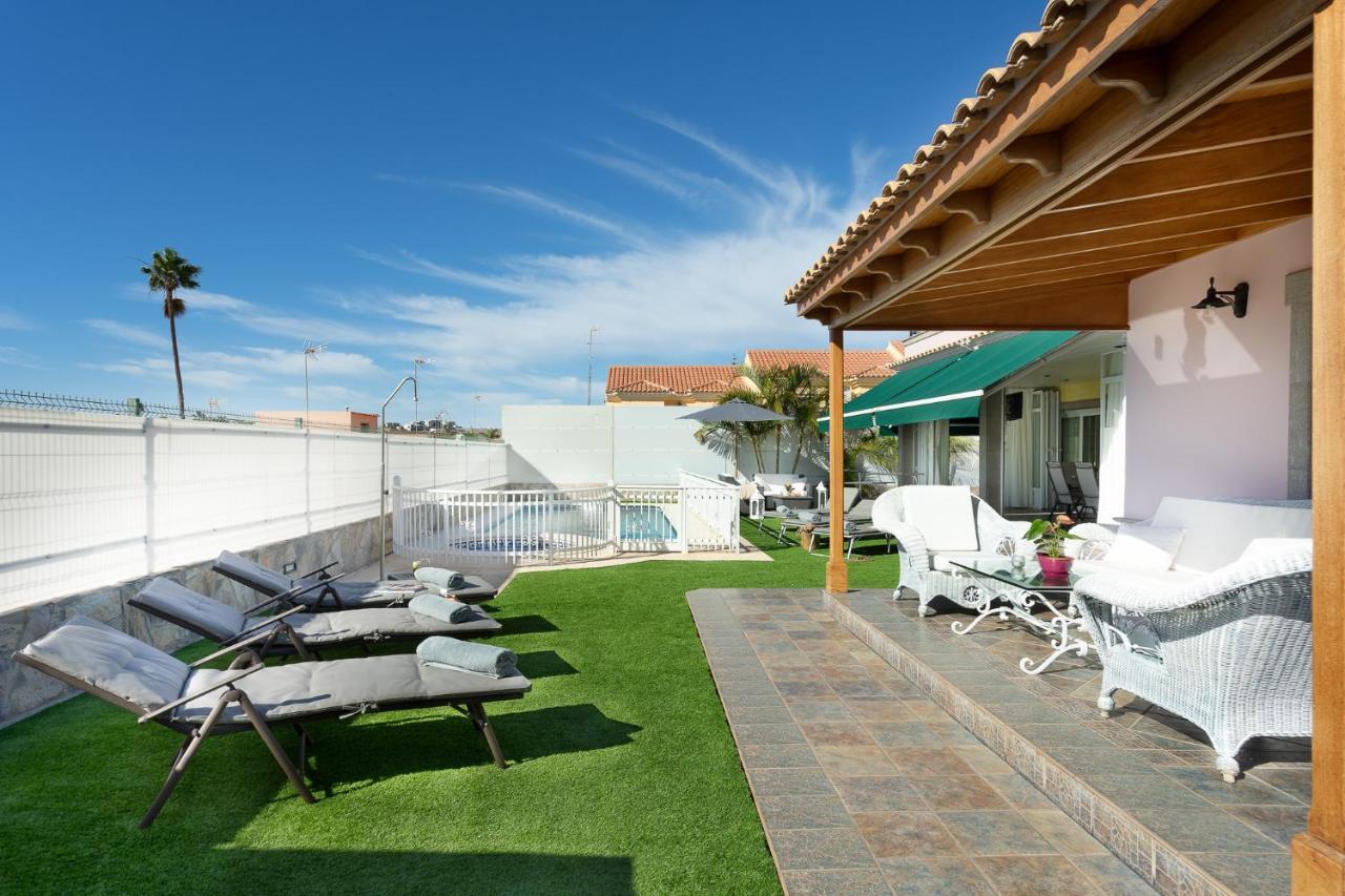 Villa Dalara Maspalomas, Private Pool And Jacuzzi มาสปาโลมาส ภายนอก รูปภาพ