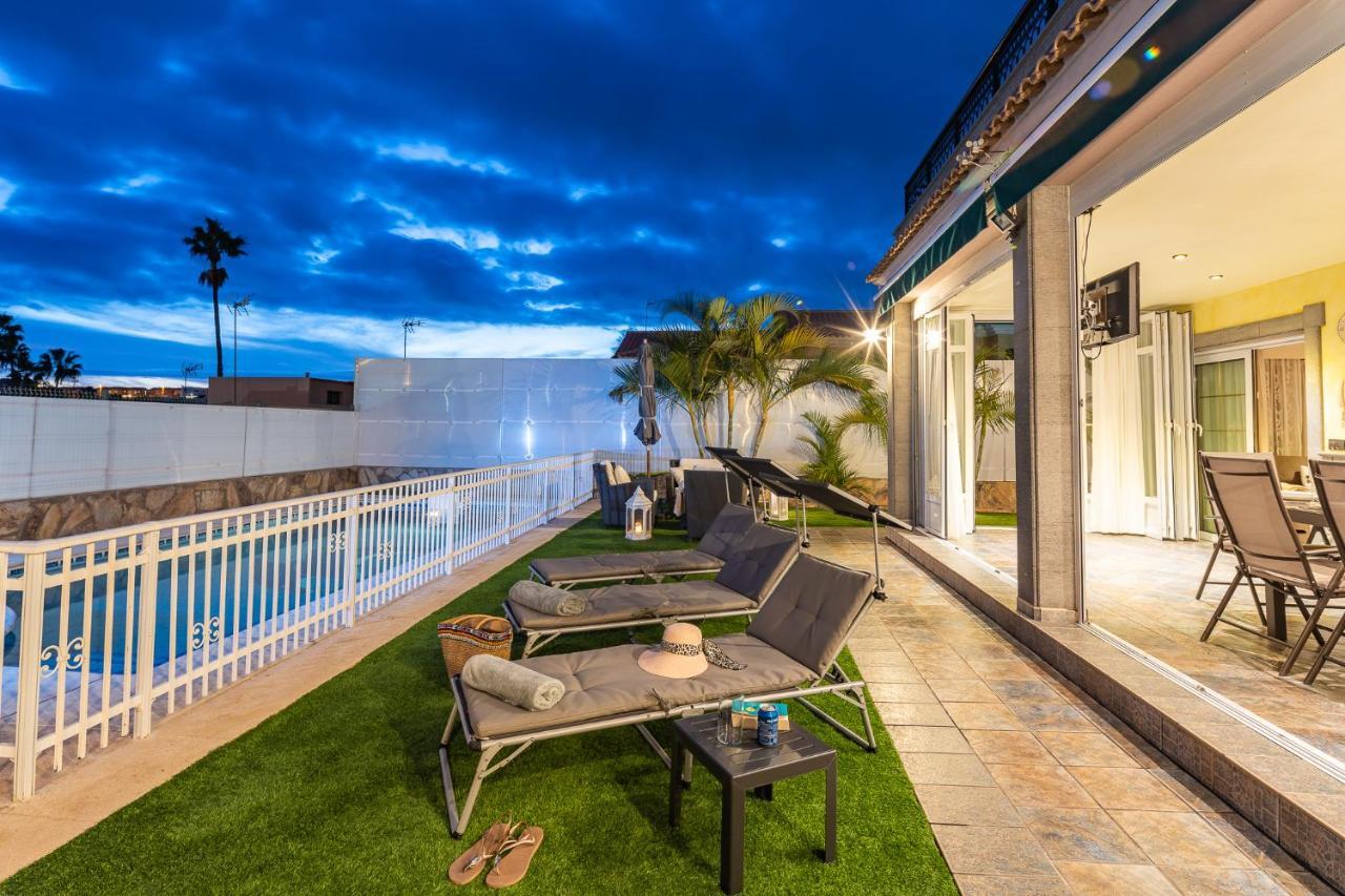 Villa Dalara Maspalomas, Private Pool And Jacuzzi มาสปาโลมาส ภายนอก รูปภาพ