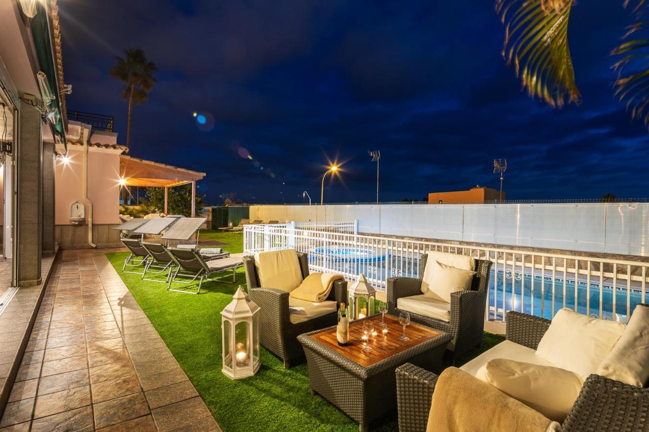 Villa Dalara Maspalomas, Private Pool And Jacuzzi มาสปาโลมาส ภายนอก รูปภาพ